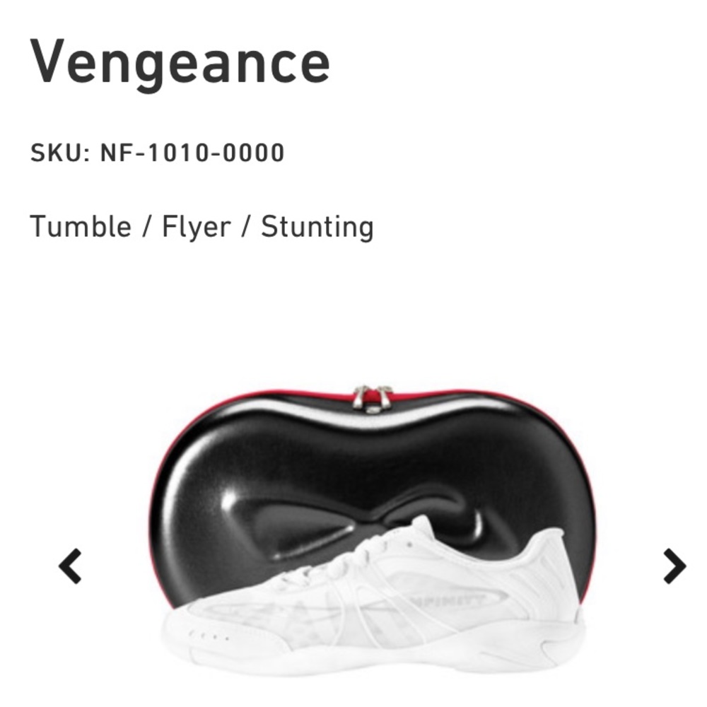 ISO NFINITY Vengeance cheer shoes